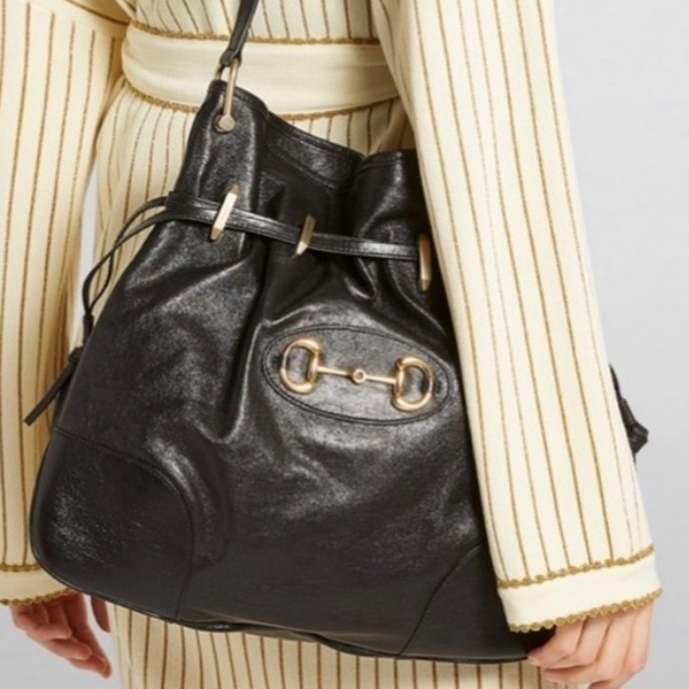 GUCCI Calfskin Horsebit 1955 Messenger Bag